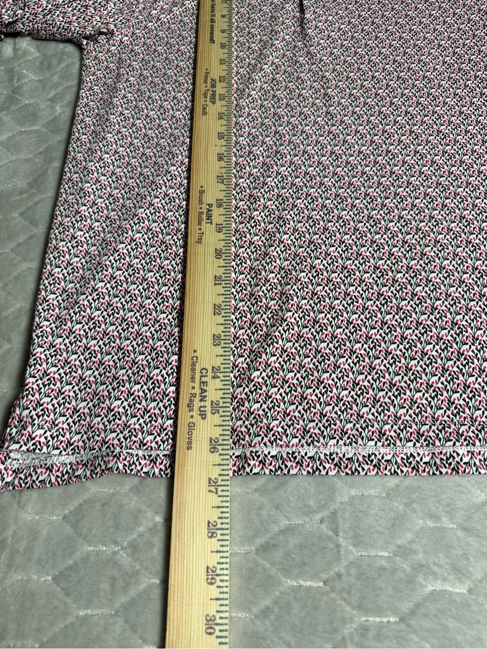 IBKUL Long Sleeve Performance‎ Golf Polo Small Floral Resort Preppy